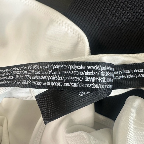 Victoria's Secret Pink Ruched Front One Piece Swimsuit White NWT size Medium - Picture 5 of 6